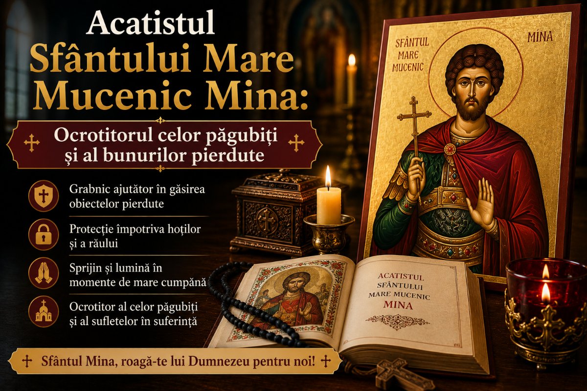 Acatistul Sfântului Mare Mucenic Mina: Ocrotitorul celor păgubiți și al bunurilor pierdute