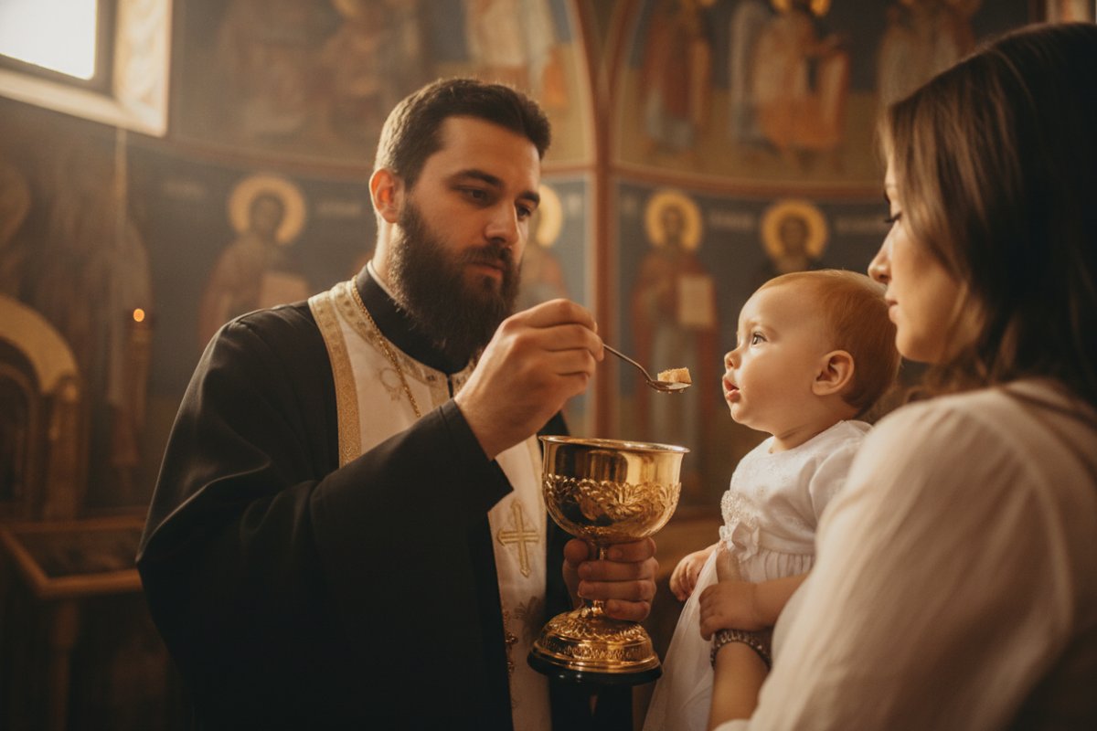 Când se împărtășește copilul prima dată? Ghid Ortodox pentru părinți