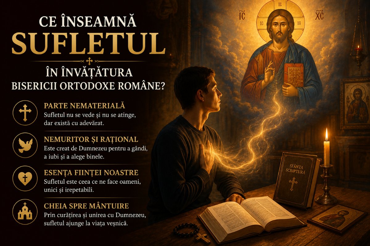 Ce înseamnă sufletul în învățătura Bisericii Ortodoxe Române?