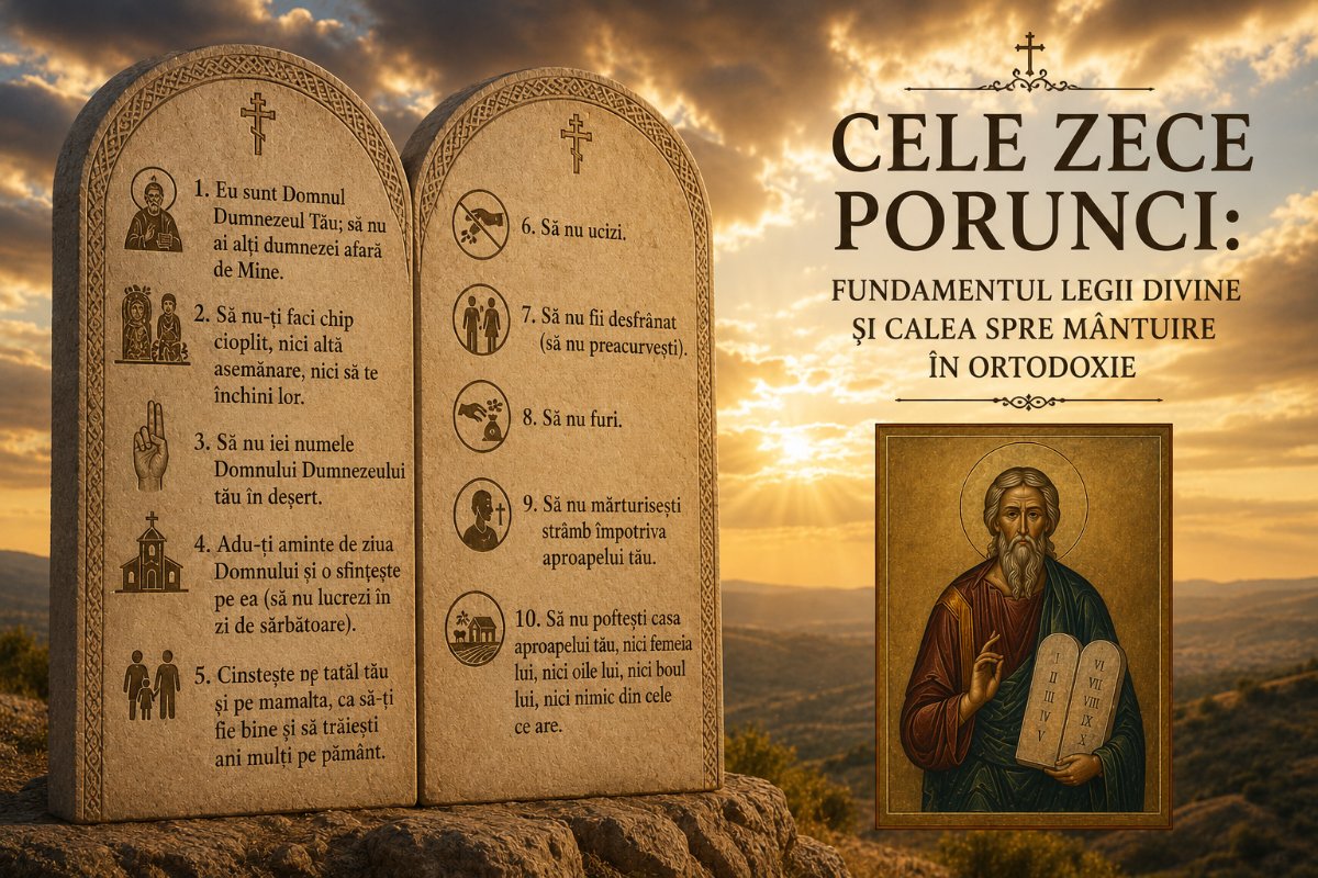 Cele Zece Porunci: Fundamentul Legii Divine și Calea spre Mântuire în Ortodoxie