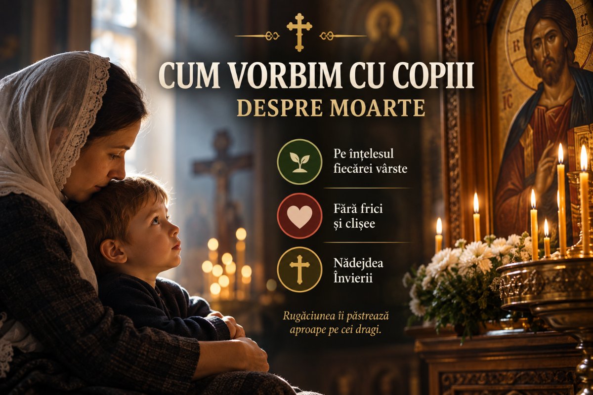 Cum îi vorbim copilului despre moarte și despre Dumnezeu: Nădejdea învierii și legătura vie cu cei adormiți