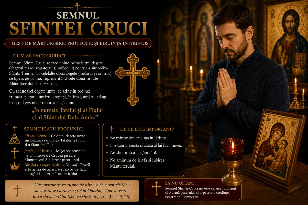 Cum se face corect Semnul Sfintei Cruci în Ortodoxie: Ghid complet și semnificații