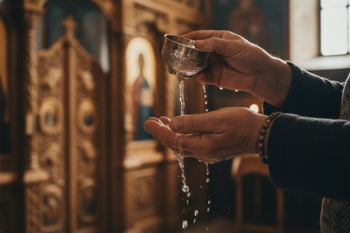 Spălarea pe mâini cu Agheasma: Tradiție, Semnificație și Practică Ortodoxă