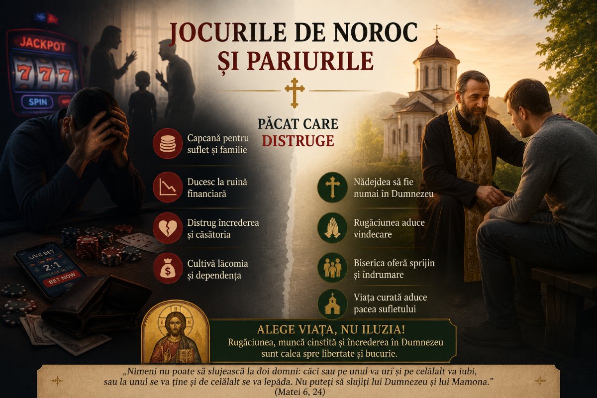 Jocurile de Noroc, Pariurile și Datoriile: O Perspectivă Ortodoxă Asupra Familiei