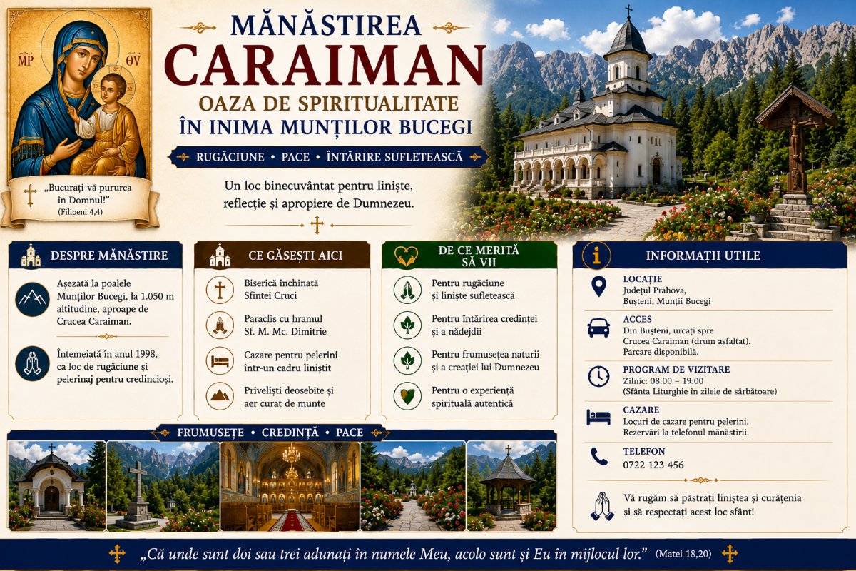 Mănăstirea Caraiman: Oaze de Spiritualitate în Inima Munților Bucegi