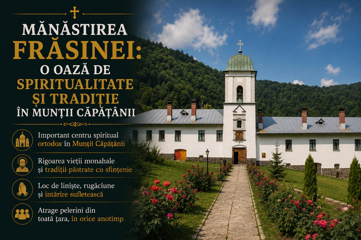 Mănăstirea Frăsinei: O Oază de Spiritualitate și Tradiție în Munții Căpățânii