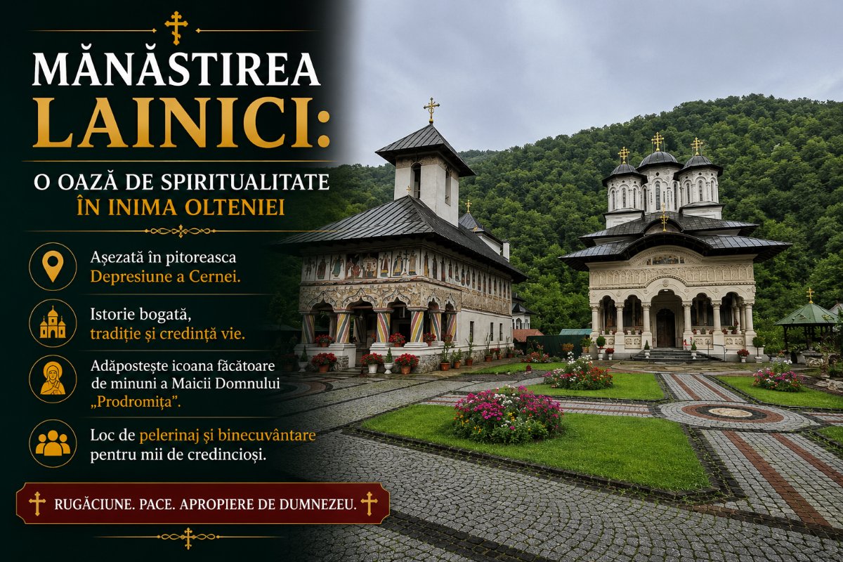 Mănăstirea Lainici: O Oază de Spiritualitate în inima Olteniei