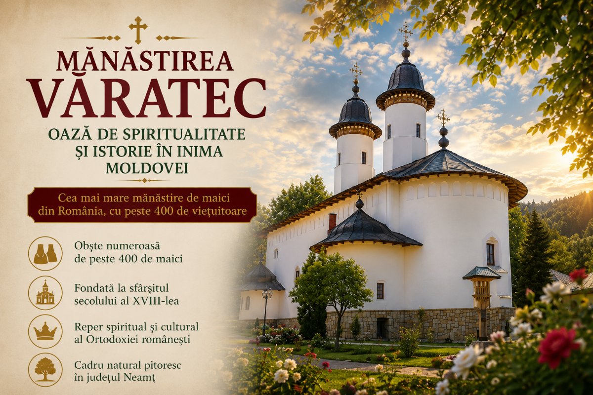 Mănăstirea Văratec: Oază de Spiritualitate și Istorie în Inima Moldovei