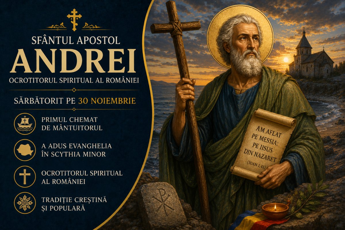 Sfântul Apostol Andrei, Ocrotitorul României și Primul Chemat la Apostolie