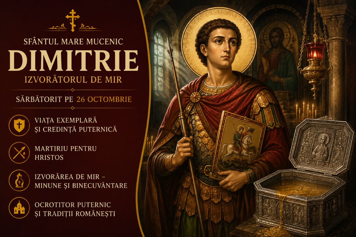 Sfântul Mare Mucenic Dimitrie, Izvorâtorul de Mir: Viața, Tradiții și Semnificația Sărbătorii