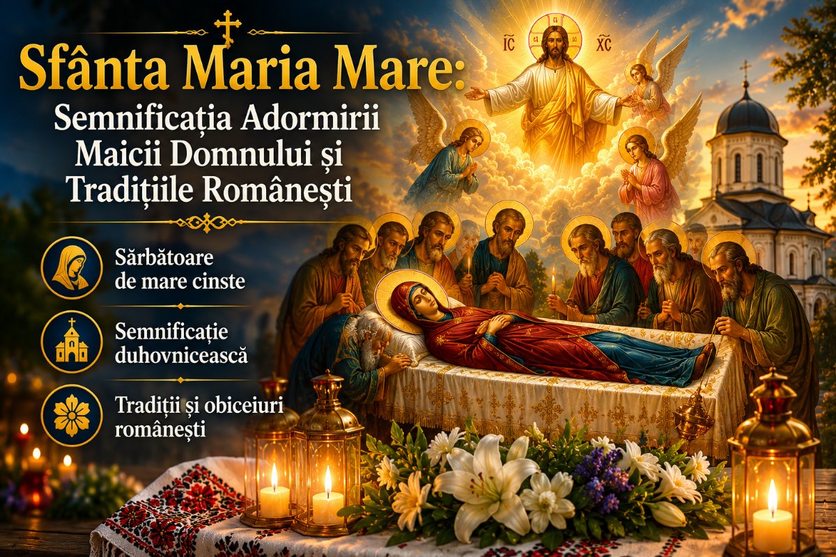 Sfânta Maria Mare: Semnificația Adormirii Maicii Domnului și Tradițiile Românești