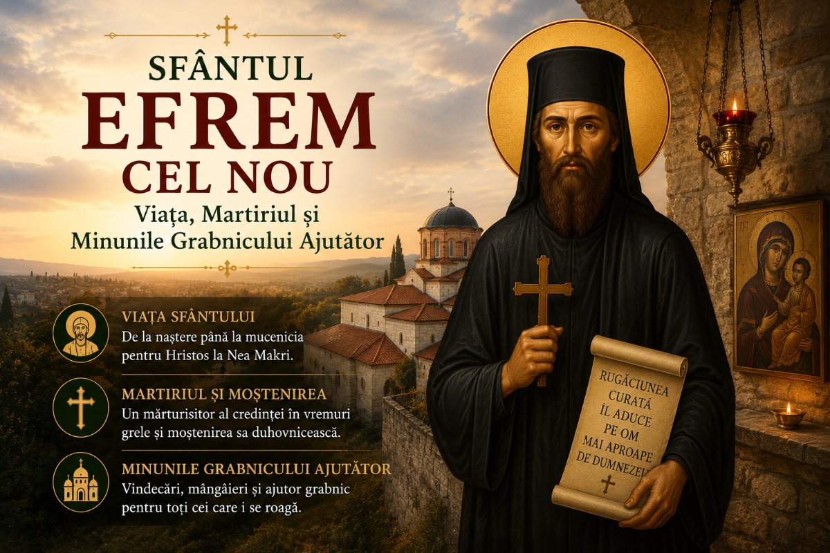 Sfântul Efrem cel Nou: Viața, Martiriul și Minunile Grabnicului Ajutător