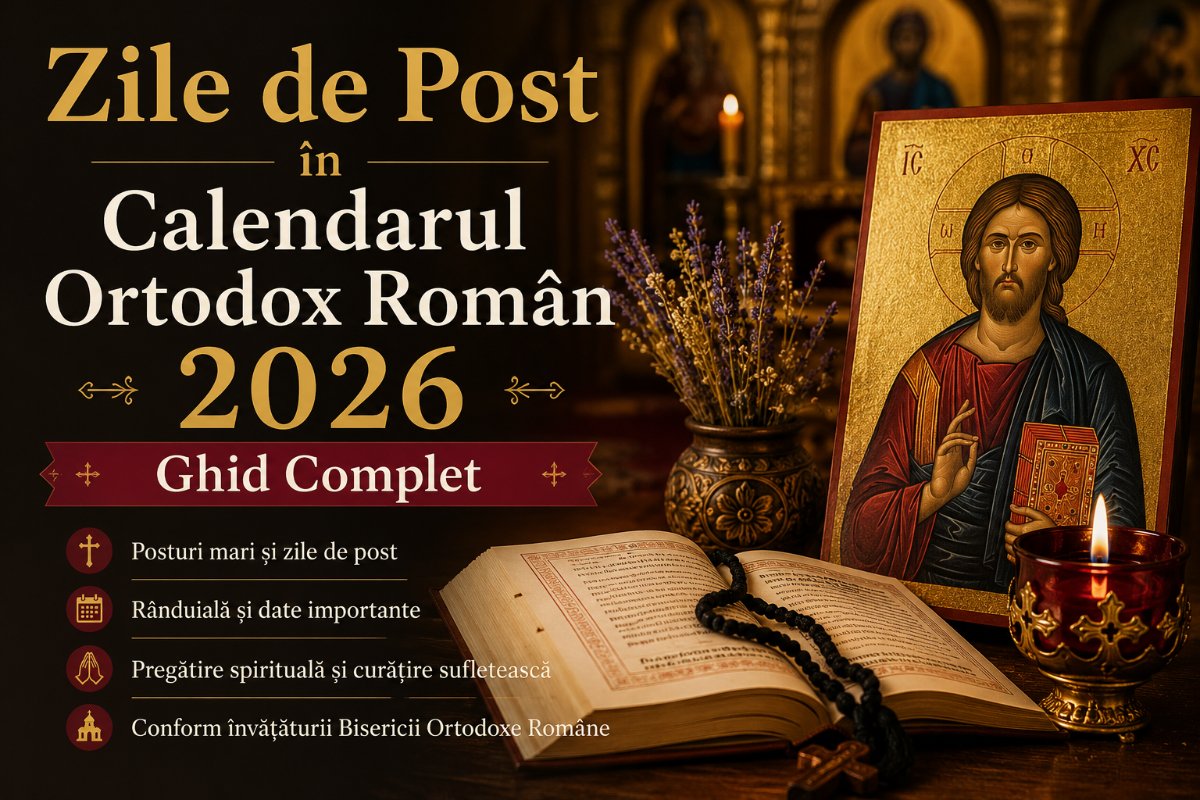 Zile de Post în Calendarul Ortodox Român 2026: Ghid Complet