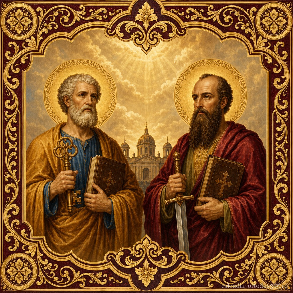 „Sărbătoare binecuvântată de Sfinții Apostoli! La mulți ani!”