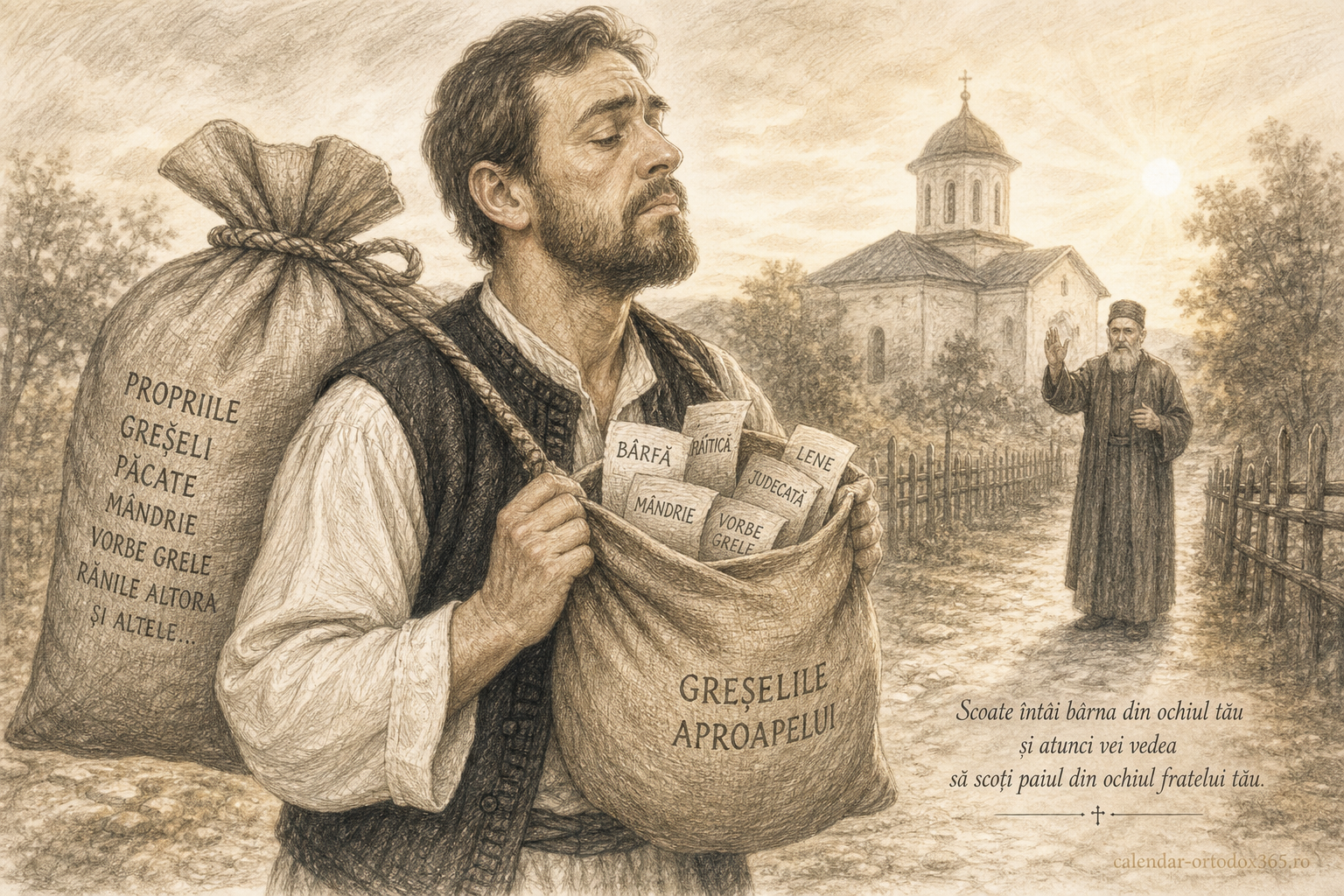 Cei doi saci ai omului – Despre cum ne vedem greșelile