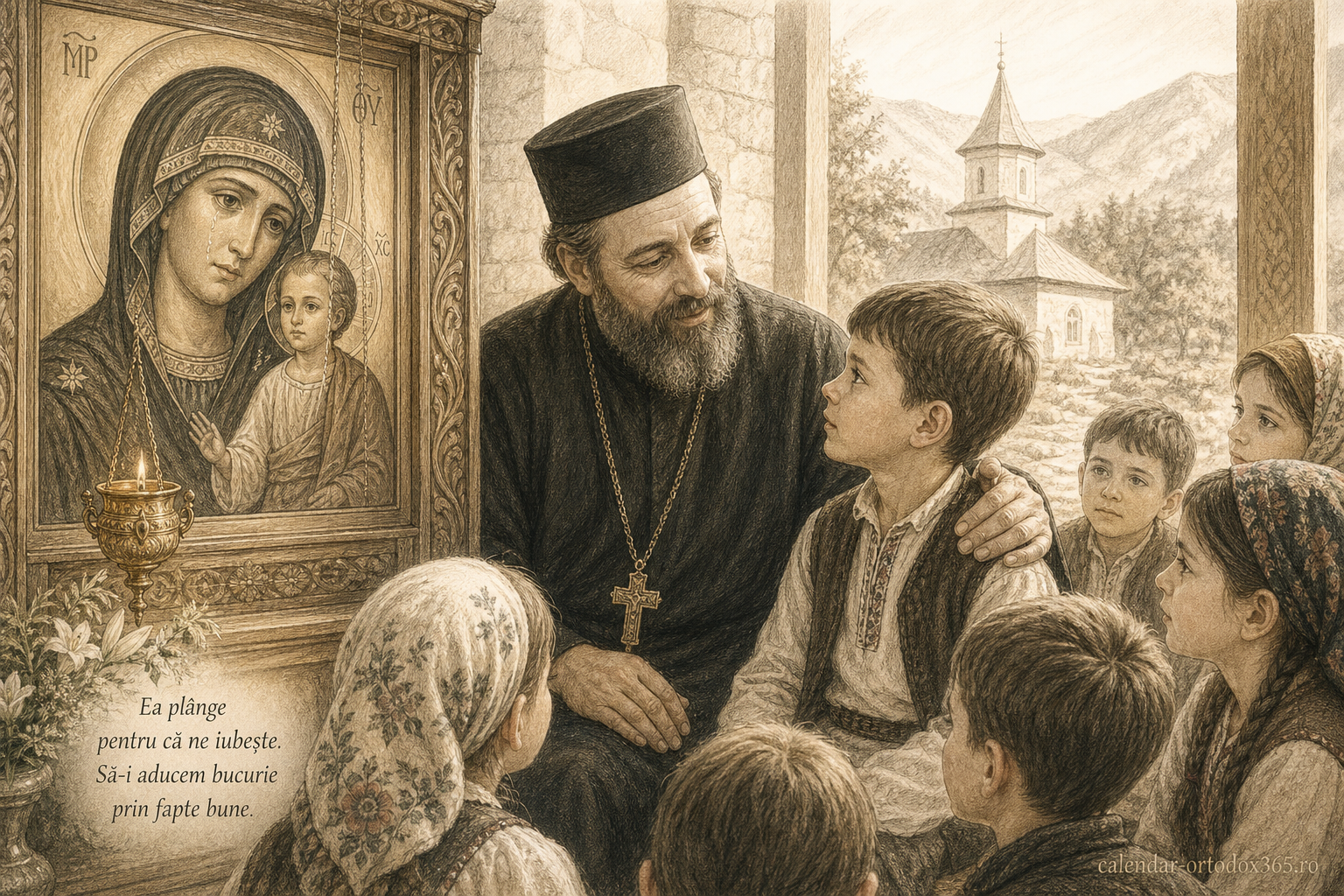 „De ce plânge icoana?” – Despre lacrimile Maicii Domnului pentru noi