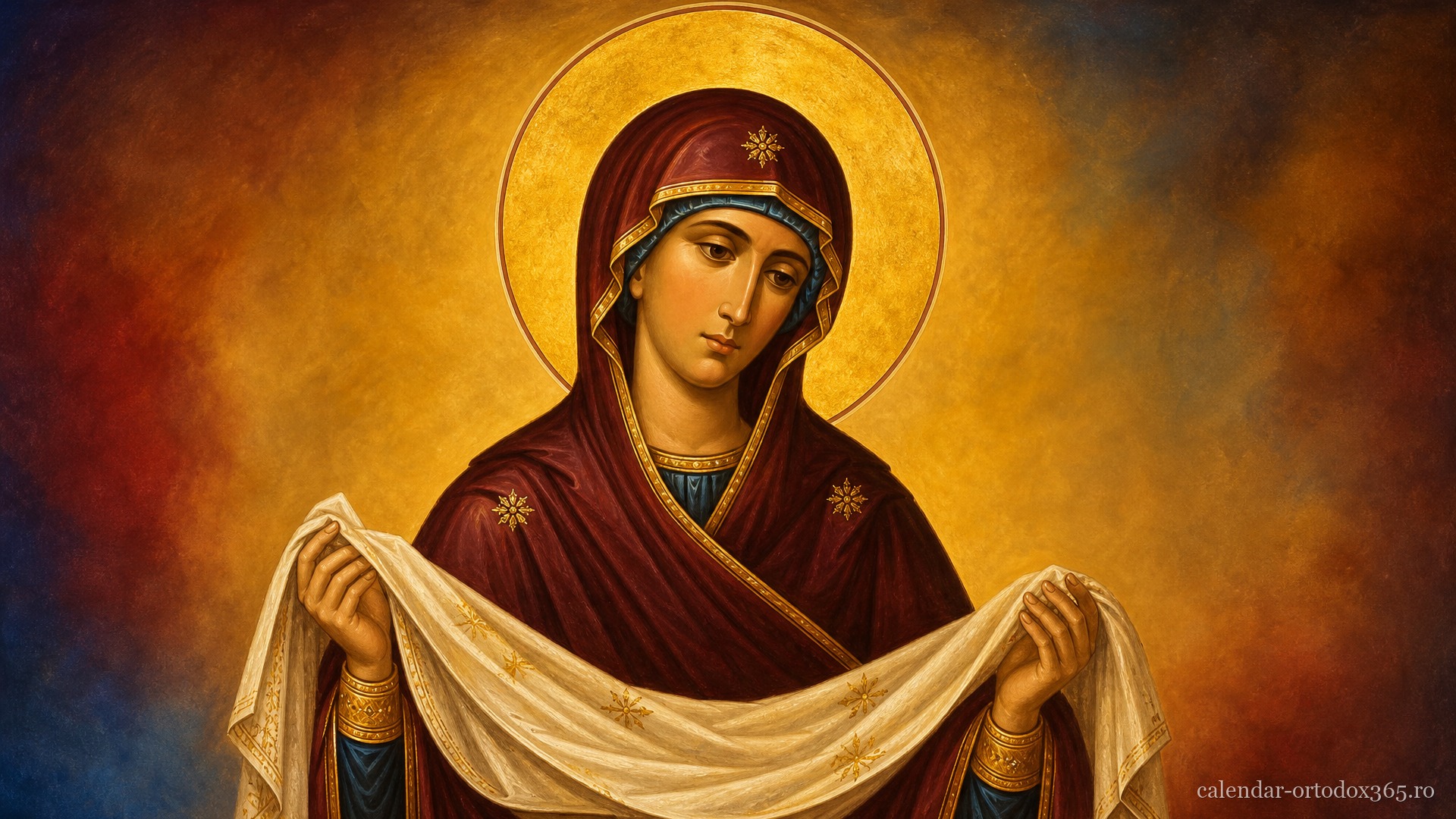Așezarea veșmântului Născătoarei de Dumnezeu în biserica Vlaherne