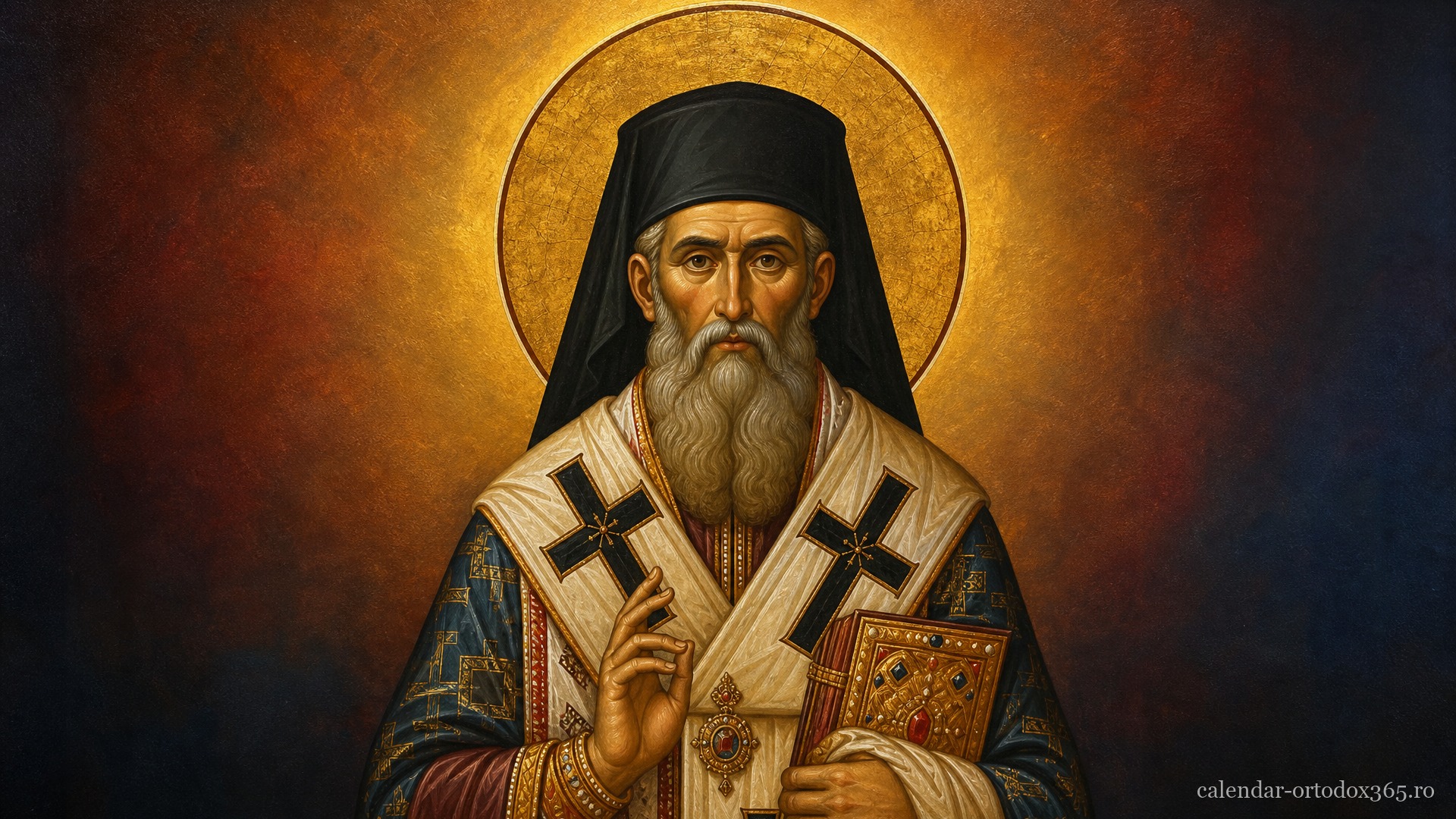 Sf. Ier. Epifanie, arhiepiscopul Ciprului, și Gherman, patriarhul Constantinopolului