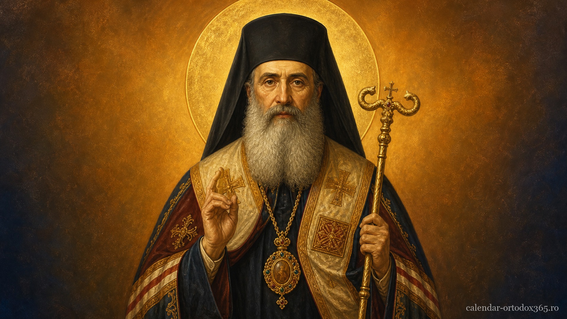 ) Sf. Ierarhi Ilie Iorest, Simion Ștefan și Sava Brancovici, mitropoliții Transilvaniei