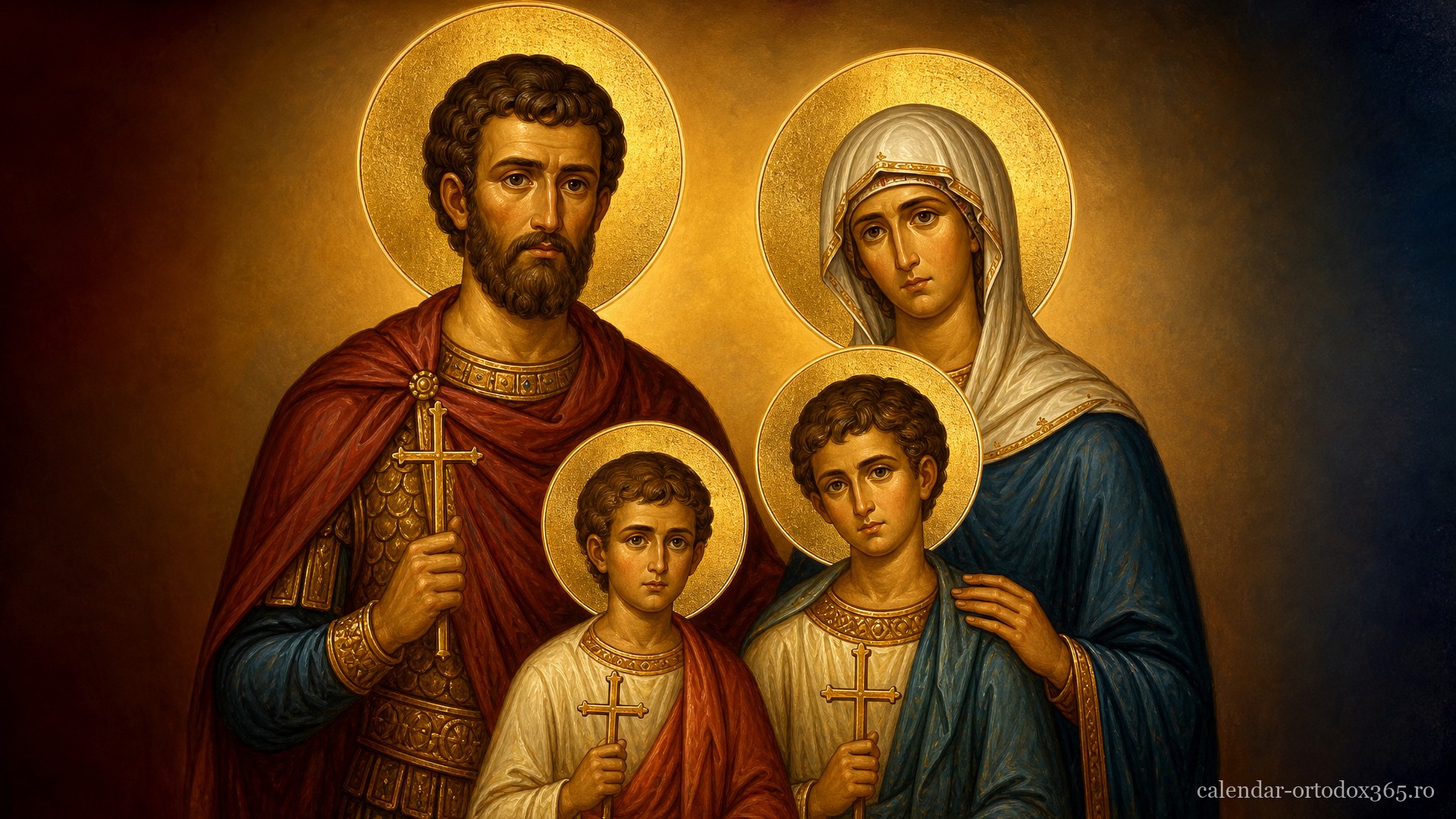 Sf. Mc. Marius, soția sa, Marta, și fiii lor, Audifaciu si Avacum