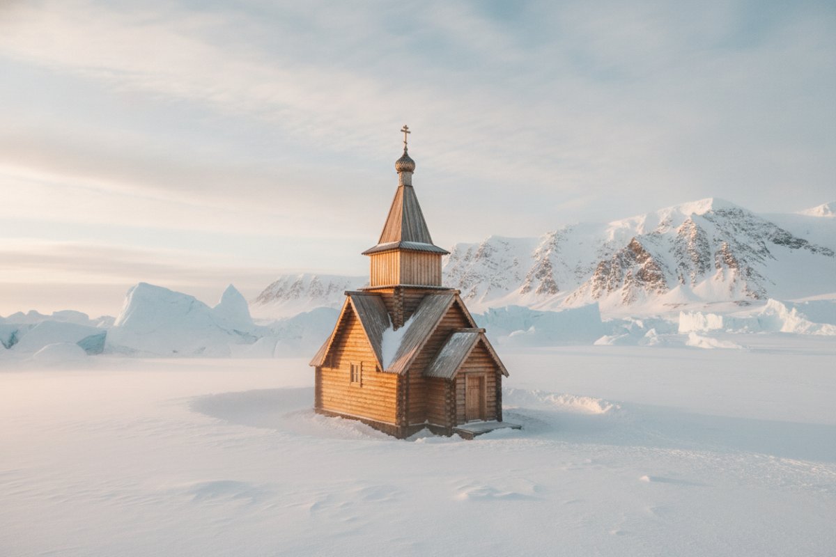În Antarctica există o biserică ortodoxă funcțională, Biserica Sfânta Treime…