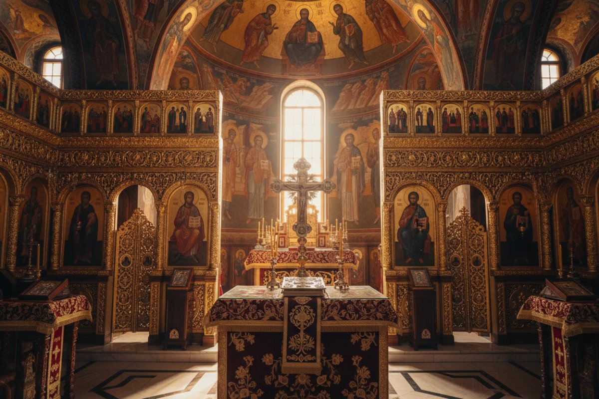 În biserica ortodoxă, altarul este întotdeauna orientat spre Răsărit, deoarece de…