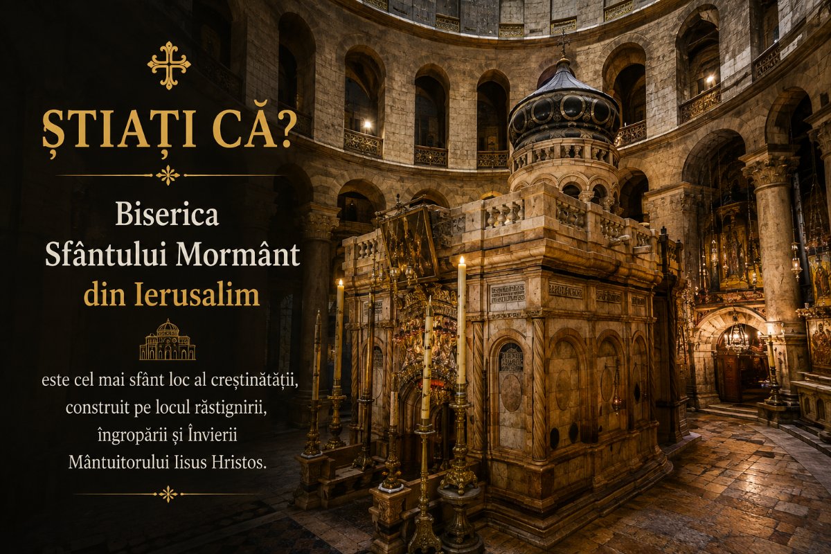 Biserica Sfântului Mormânt din Ierusalim este singurul loc de pe pământ unde…