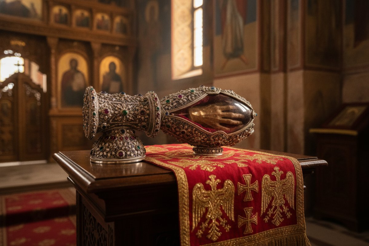 Mâna Sfântului Nicolae se află în România, la Biserica Sfântul Gheorghe Nou din…