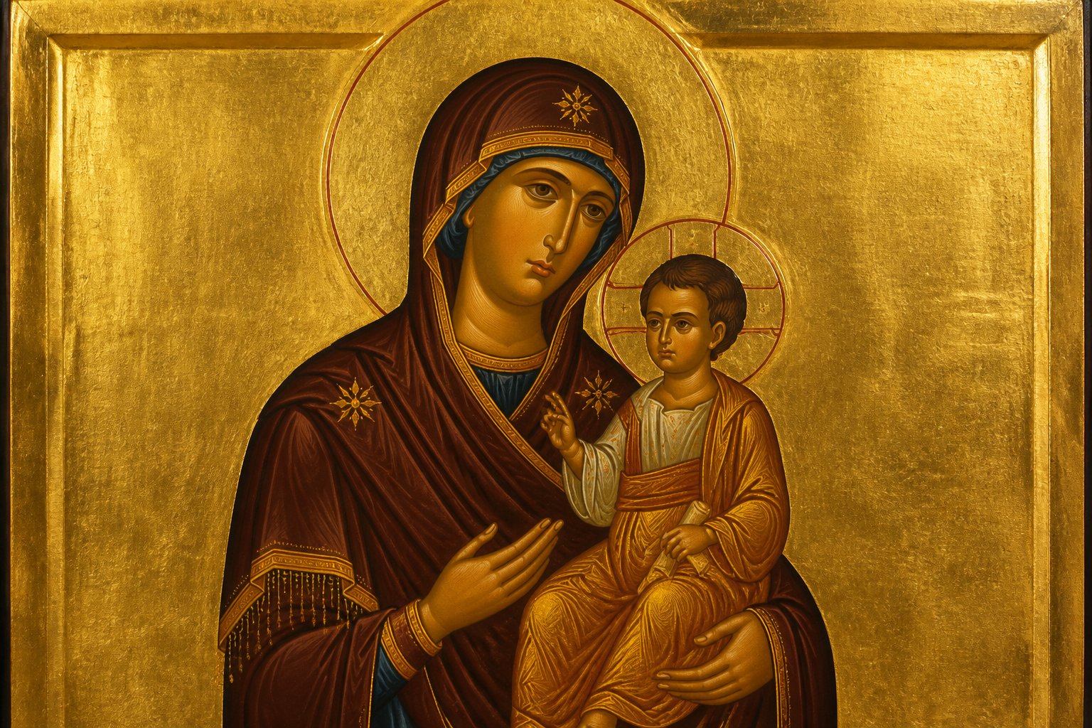 Icoana făcătoare de minuni a Maicii Domnului Panagia tou Kikkou, pictată de Sfântul Luca.