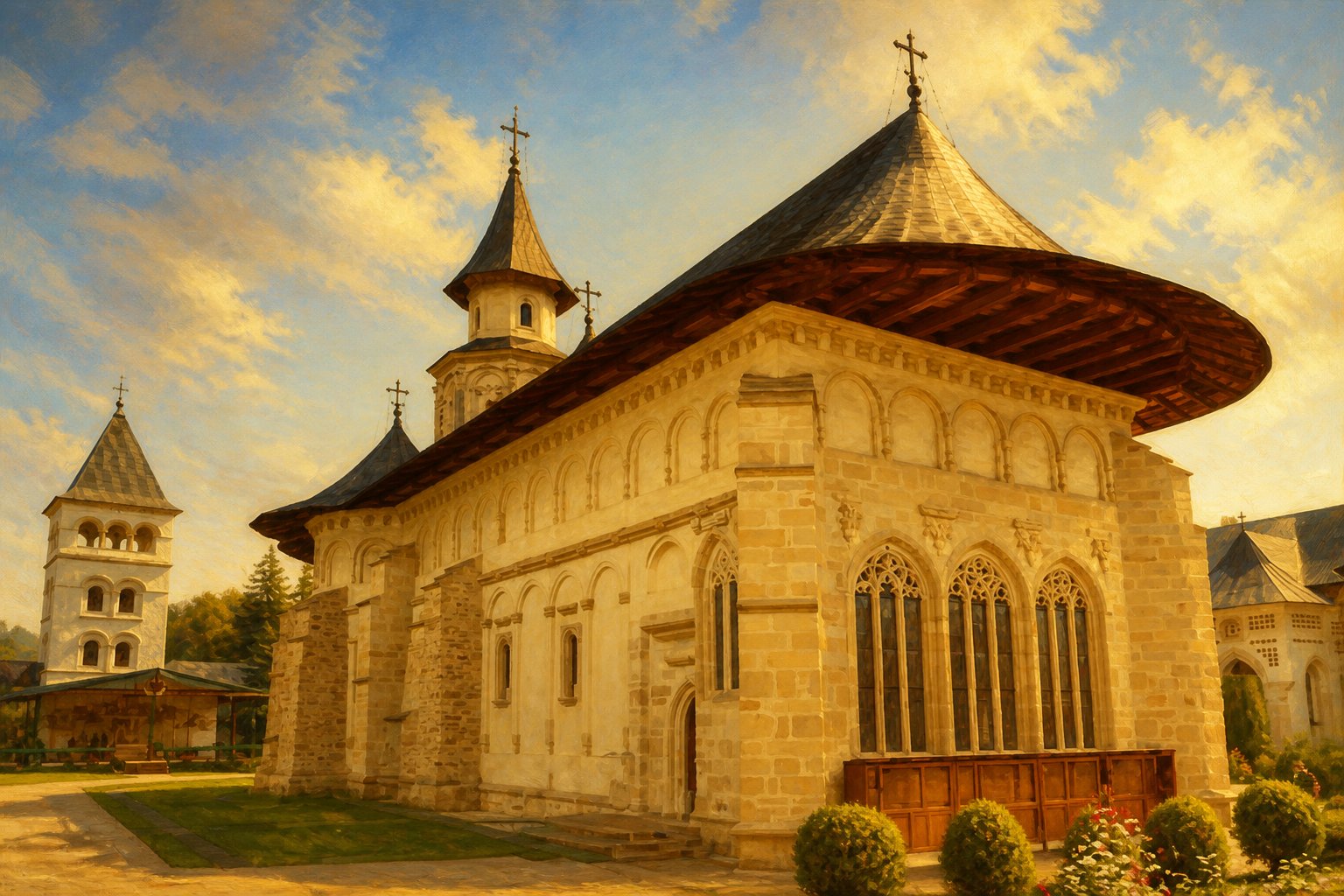 Clopotnița fortificată a Mănăstirii Putna, un simbol al rezistenței și păstrării tezaurului.