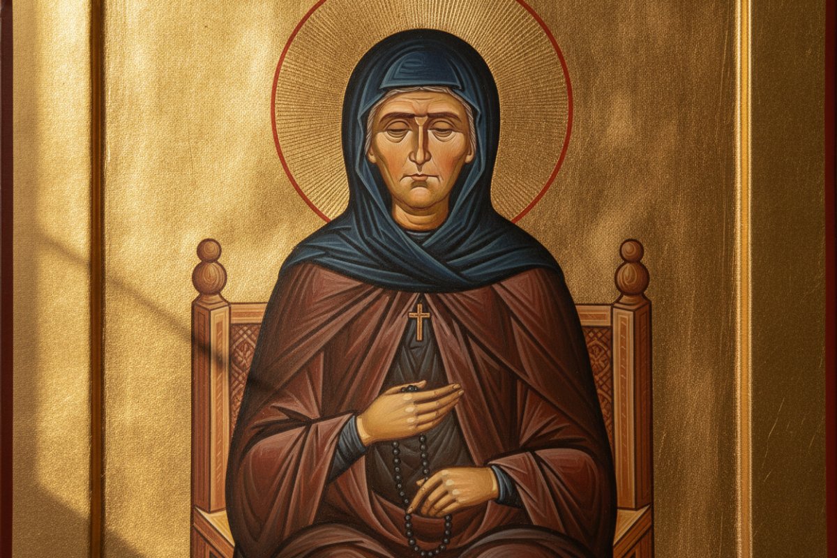 Sfânta Matrona din Moscova, deși oarbă din naștere și paralizată, a devenit una…